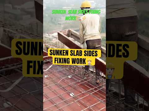 Sunken slab sides shuttering work🏗️ ~ mini wood toy- woodworking art skill/wood hand #shorts#shorts