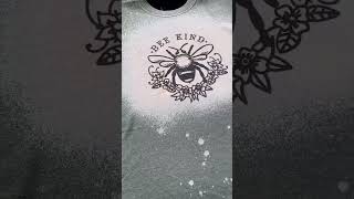Bleached dyed sublimated tees my current favorite thing to make #SummerDIY