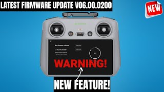 DJI RC2 controller update firmware - Be careful using this new feature!