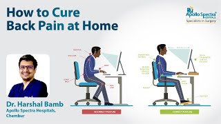 How to Cure Back Pain at Home (Office Ergonomics)