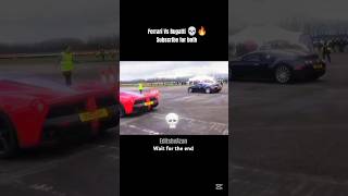 😨LA Ferrari Vs Bugatti Veyron 🚩🔥#caredits #shortsfeed #shorts #ferrari #bugatti #trending #reels