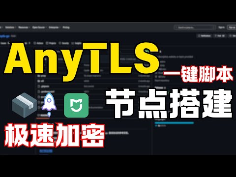 【最强协议代理】最新AnyTLS协议在不修改客户端和服务端应用程序的情况下，实现更安全的加密通信丨节点搭建丨Sing-box丨Mihome丨shadowrocket科学上网