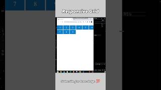 CSS trick's for Responsive Grid 🔥❤️ #htmlcss #webdevelopment #csstricks #shorts