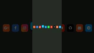 Add Social Media Icon using HTML & CSS