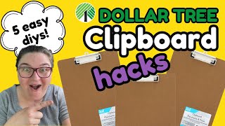 5 Creative Dollar Tree Clipboard DIYs You Need to Try! ✂️✨