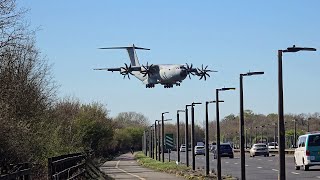 A400M over the A40