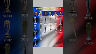 MOST ICC TROPHIES AS CAPTAIN #rcbvsdc #cricket #shortsfeed #cricketworldcup #icctrophy #ipl