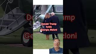 Trump catches Melania as she stumbles #shorts #donaldtrump #georgiameloni #pmmodi