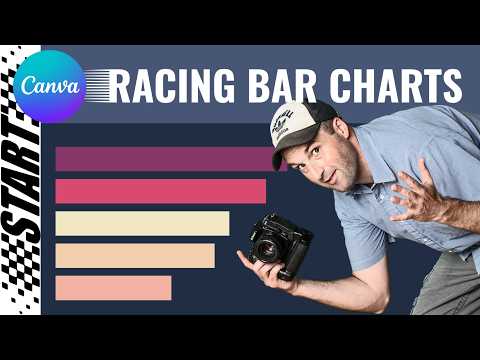 🔥 How to Make Racing Bar Charts in Canva (& Canva Sheets)