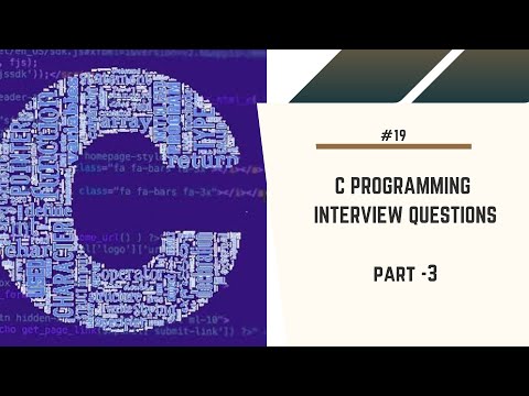 C Programming Interview Questions||  Part3 ||