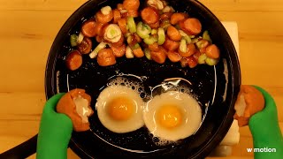 계란볶음밥/클레이 스톱모션 애니메이션/Stop motion/clay animation/egg fried rice/cooking/w motion