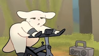 A Slugcat uses an exercise bike for 32 seconds.