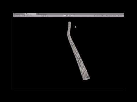 Rigged physics rope (Maya and Unity 3D)