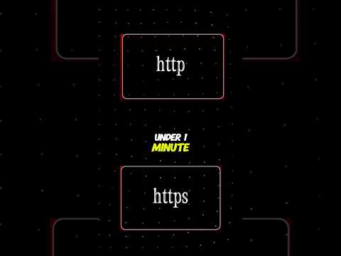 HTTP VS HTTPS under 1 minute. #tech #education