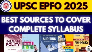 Best Books For EPFO EO/AO APFC Preparation 2025 | EPFO Self Study Material & Sources