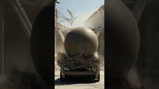 A ton falls. Still no scratch. What is this made of? #aicar #indestructible #carcrash