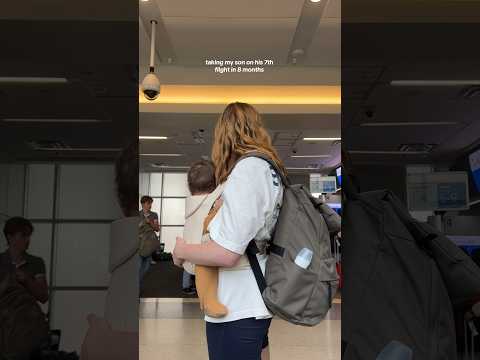 my baby’s 7th flight already!!