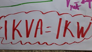what is 1 kVA? kilo volt ampere