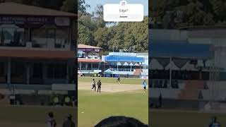 Peach of a delivery by karan kc #karankc #pmcup #tuground @cricketassociationofnepal #policeclub