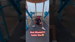 What Kind Of Spider Man Is This?🥵 #spiderman #freerunning #funny #parkour