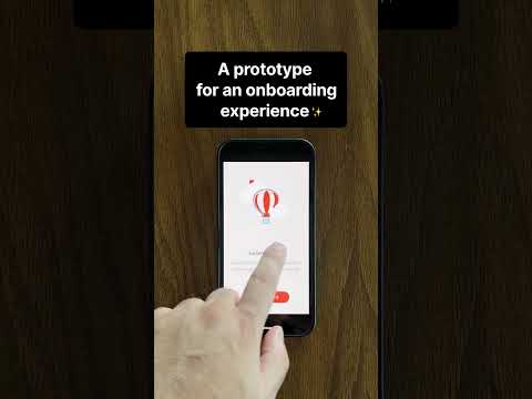 A prototype for an onboarding experience ✨