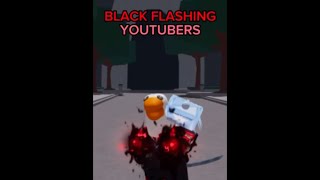BLACK FLASHING CONTENT CREATORS! #roblox #tsb #strongestbattlegrounds #shorts