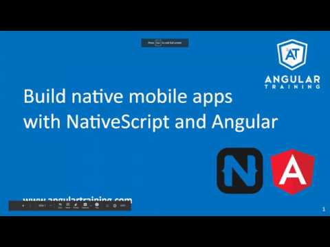 Build native mobile apps with NativeScript and Angular - GDG Sacramento - May 2020