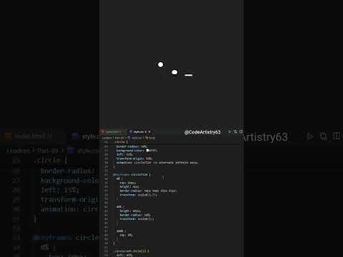 Elegant 3-Dot Typing Loader | Part-08 | — pure HTML & CSS in 30 seconds. #shorts #htmlcss #webdesign