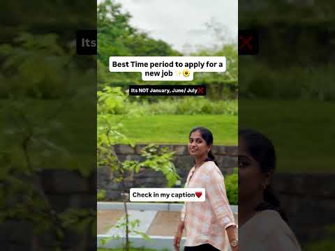 What is the right time to apply for a new job | sathya talks