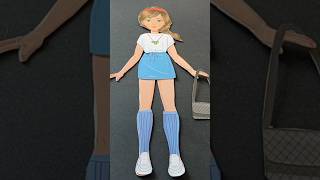 Beautiful paper doll clothes- DIY.#shorts #paperdoll #draw #art #paperdolls #diypapersdoll #tutorial