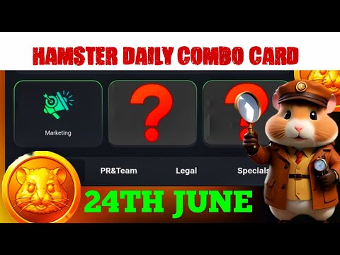 hamster Kombat daily combo card for the 24th of June, cards to claim the 5 million coins on hamster