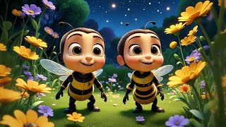 Two Baby Bees Buzz in the Garden | Bee Song for Kids | Preschool Counting & Nature Rhyme