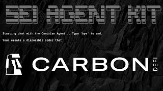 Using AI to Create Strategies on CarbonDeFi | SEI Agent Kit #crypto #ai