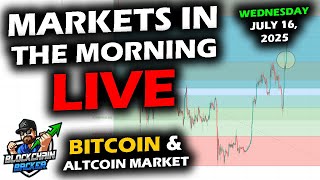 MARKETS in the MORNING, 7/16/2025, BTC $118,800, XRP $2.95, Gold $3,334