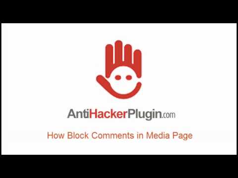 How to  Block Comments in Media and Attachment Files