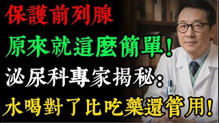 前列腺如何保養？中老年男性必看！掌握正確喝水3大準則，輕鬆改善夜尿、尿不盡的「難言之隱」。#前列腺 #攝護腺 #前列腺保養 #尿頻 #夜尿 #喝水 #健康養生 #銀髮族 #男性健康