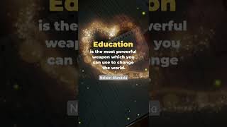 Education is the most powerful weapon to change the world- Nelson Mandela #school #education #quotes