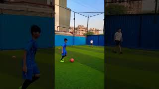 Zig-Zag & Shoot at Football Academy ⚽🏆 #football #academy #sports #turf #play #fun #game #shorts