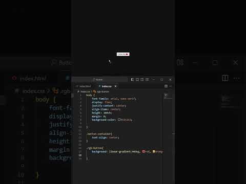 🔥Amination colourful button HTML CSS #coding #shorts