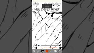 HOW I DRAW LINEART #art #digitalart #drawing #tutorial #artist