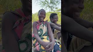 Hadzabe Tribe bushmen Chabba & Wife learn to say USA for the first time in the bush 😅😅😍