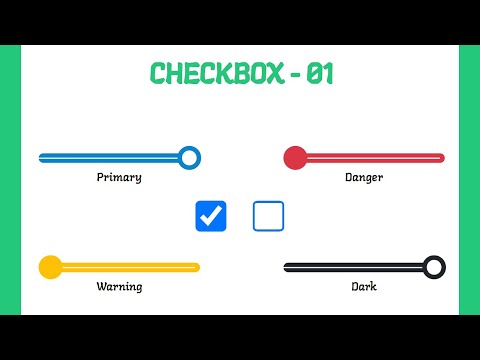 Awesome Checkbox ☑ Button - 01 || CSS Input Checkbox