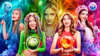 ¡Chica Fuego, Agua, Aire y Tierra! Cuatro Elementos Encontraron el Quinto Elemento