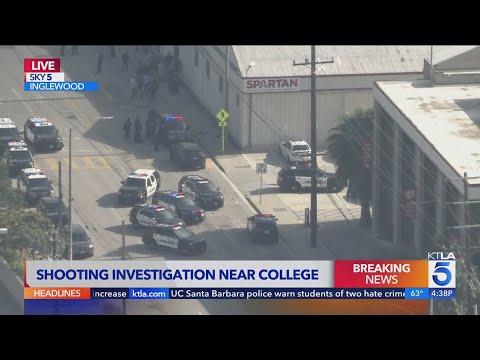Shooting near Inglewood college campus leaves 3 injured