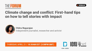 Webinar 122: Climate change and conflict: First-hand tips on how to tell stories with impact