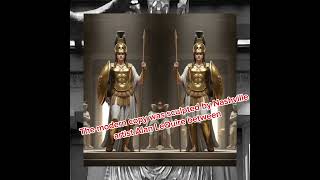 Nashville Parthenon...It is gilded with  8.5 lbs. of 23.75 carat gold.