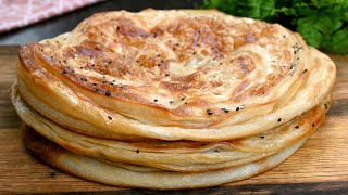 وصفة خبز الرشوش اللذيذة التي لا تخيب أبداً! البراتا! A delicious paratha bread recipe