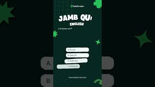 JAMB 2025 English Questions: Drop your answers below. #students #JAMB2025 #secondaryschool #JAMBPrep