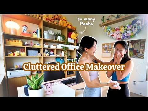 Cute Home Office Makeover for a Pooh Bear Fanatic - Vlog