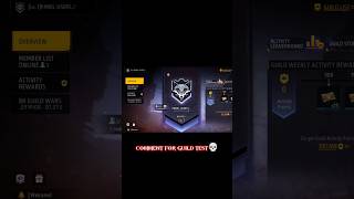 COMMENT U'ID FOR GUILD TEST // ONLY FOR FREESTYLE PLAYER'S #panelusers #shorts #viral #freestyle